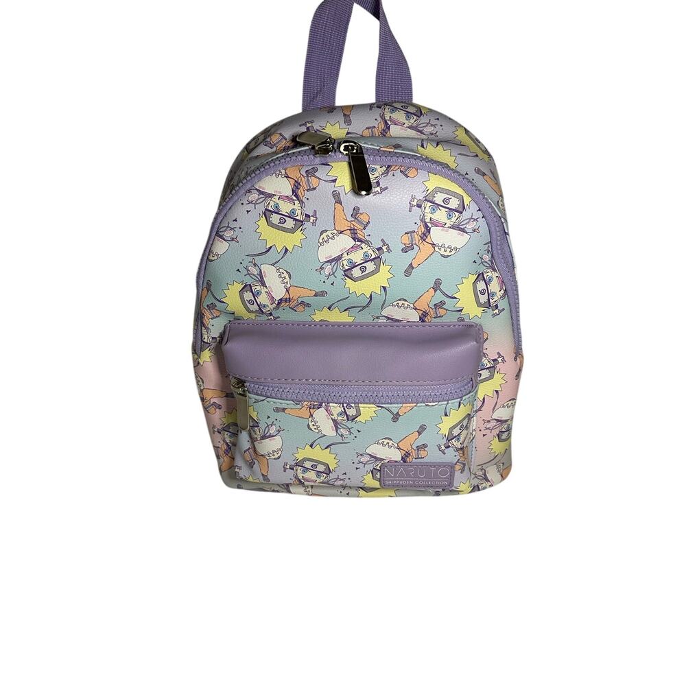 Naruto Shippuden Mini Backpack Loungefly Style Naruto Chibi Purple